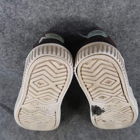 Toms Shoes Womens 7 Slip On Sneakers Platfrom Alpargatas Canvas Casual Trainers - Picture 11 of 12